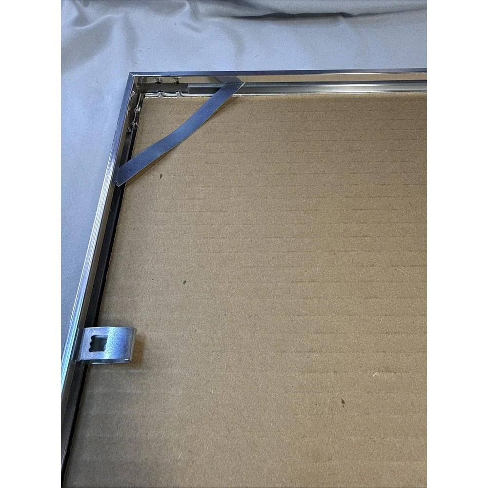 Vintage Silver Chrome Multi-Opening Collage Picture Frame with 7-Window Mat